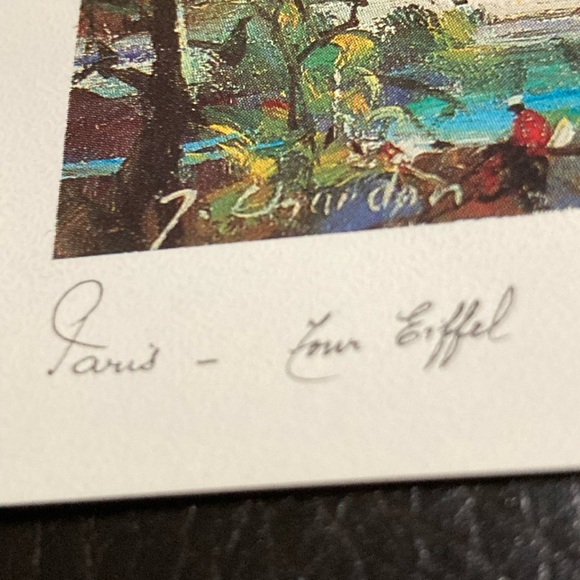 Pair of signed Jacques Chardon lithographs from Paris 1980 - Picture 2 of 6